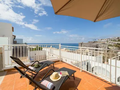 Un balcón o terraza de Dreamy apartment next to Anfi del Mar