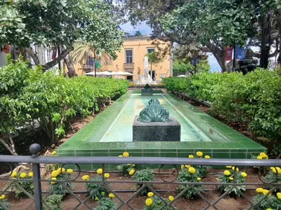 Jardín al aire libre en Street House