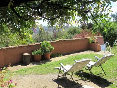 Jardín al aire libre en Casa rural El Alpendre