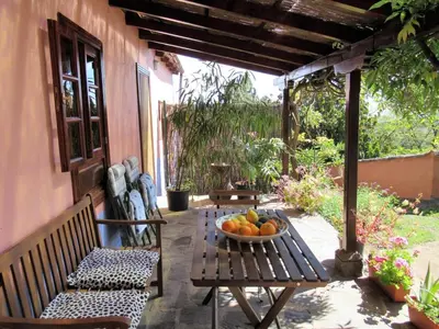 Jardín al aire libre en Casa rural El Alpendre