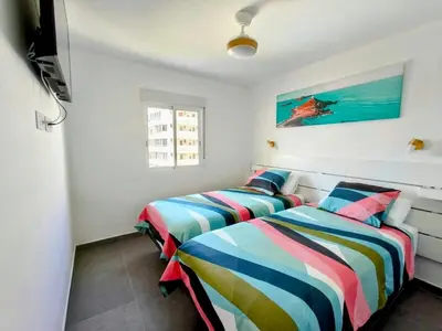 Cama o camas de una habitación en Blue DAY by CASAS COCODRILO