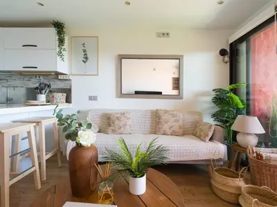 Zona de estar de Blue Horizon Retreat