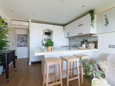 Una cocina o zona de cocina en Blue Horizon Retreat