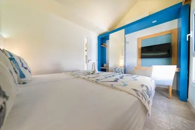 Cama o camas de una habitación en Salt Apartments Vistalmar