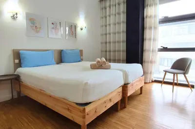 Cama o camas de una habitación en Woermann Beach