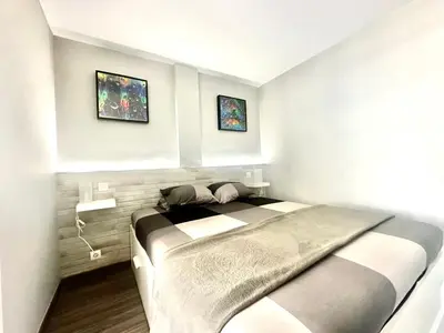 Cama o camas de una habitación en Beach House by Canarias prime homes