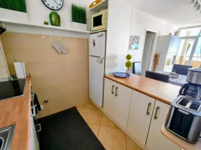 Una cocina o zona de cocina en Sky view and sunny by CASAS COCODRILO