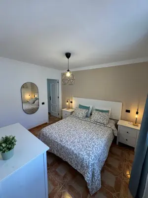 Cama o camas de una habitación en SkyLounge Cruce de Arinaga