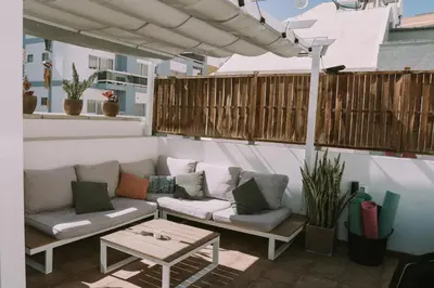 Zona de estar de Kite and Surf - Private rooms