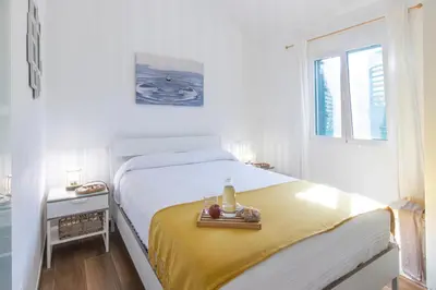 Cama o camas de una habitación en Bungalow Playa Flor 82 by Villagrancanaria