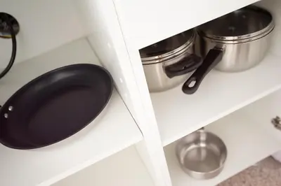 Una cocina o zona de cocina en Piso con Piscina comunitaria