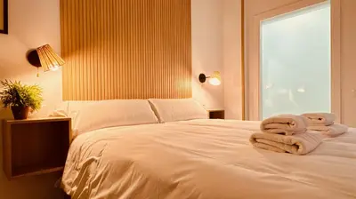 Cama o camas de una habitación en Click&Guest - Modern and Luxury Flat in Telde