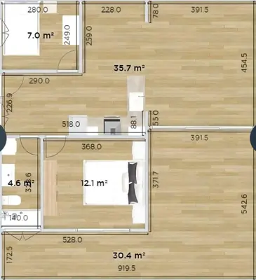 Plano de Oasis en Las Palmas