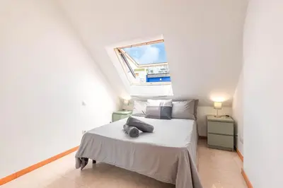 Cama o camas de una habitación en Canteras Beach Duplex