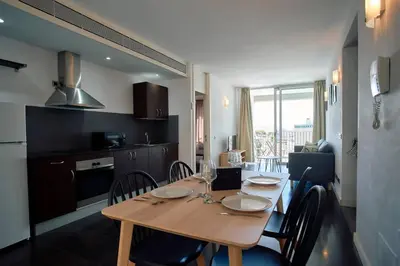 Una cocina o zona de cocina en Apartamentos Bellavista