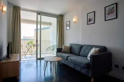 Zona de estar de Apartamentos Bellavista