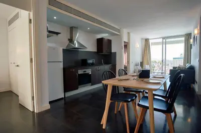 Una cocina o zona de cocina en Apartamentos Bellavista