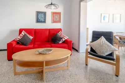 Zona de estar de Canteras Ocean Terrace - Atico con terraza y vistas a las Canteras