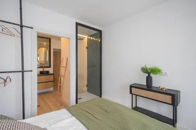 Cama o camas de una habitación en 3BR Portview Luxury Penthouse & Terrace