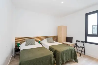 Cama o camas de una habitación en 3BR Portview Luxury Penthouse & Terrace