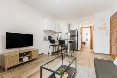 Una cocina o zona de cocina en Home2Book Chic Apartment Near The Sea, La Garita