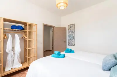 Cama o camas de una habitación en Casa Petra