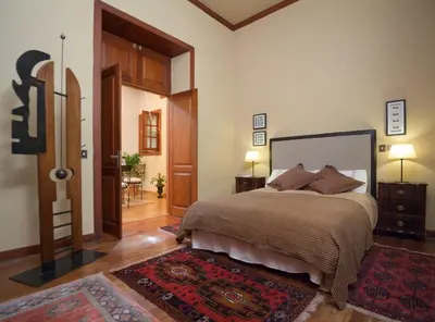 Cama o camas de una habitación en Casa Emblemática Los Oliva