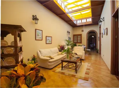 Zona de estar de Casa Emblemática Los Oliva