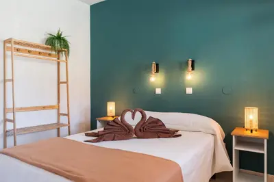 Cama o camas de una habitación en Home2Book Stunning Views Taurito, Terrace & Pool