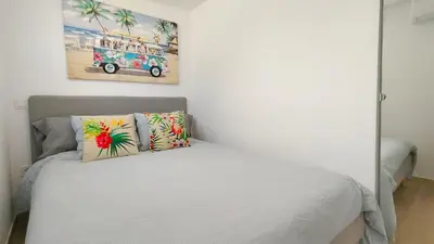 Cama o camas de una habitación en Marbella Golf 85