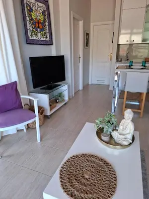 Una televisión o centro de entretenimiento en Taurito Bay