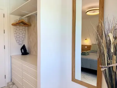 Cama o camas de una habitación en Las Olas Canarias