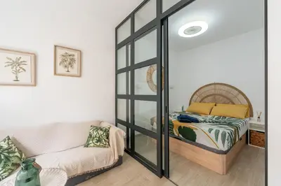 Zona de estar de Casita Palmera Las Canteras