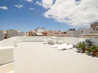 Un balcón o terraza de Maravilloso estudio cerca playa de Las Canteras BT3B