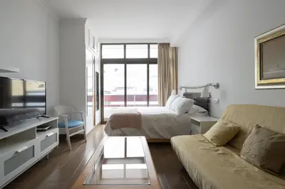 Zona de estar de Hierro Beach Studio