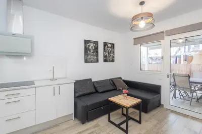 Zona de estar de Maspalomas Duplex - Private Terrace & Pool