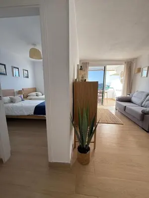 Cama o camas de una habitación en PARAISO SUNSET Puerto Rico Apartment