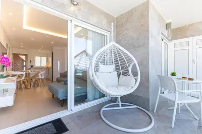 Zona de estar de Apto Danubio Ocean View