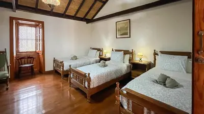 Cama o camas de una habitación en El Caserón de Teror