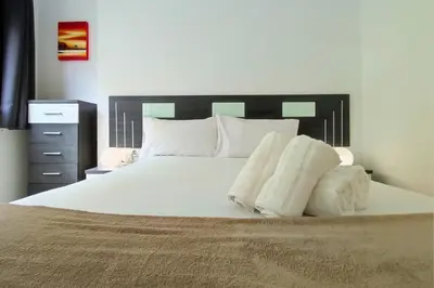 Cama o camas de una habitación en S434 Sea View Terrace