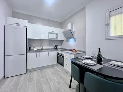 Una cocina o zona de cocina en Tropical Garden