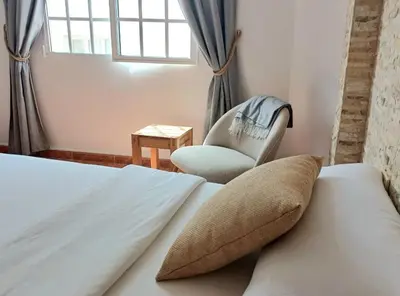 Cama o camas de una habitación en Guesthouse El arca de Noé