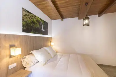 Cama o camas de una habitación en Casa Mica naturaleza y relax