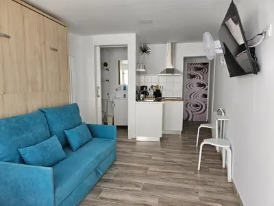Una cocina o zona de cocina en El Caramelito 2 Estudio con cama abatible
