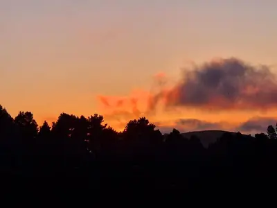 Amanecer o atardecer desde la casa o chalet o alrededores