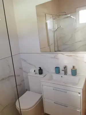 Un baño de Casa El Alpendre de Temisas