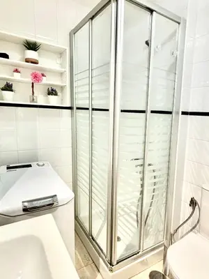 Un baño de El céntrico apartamento