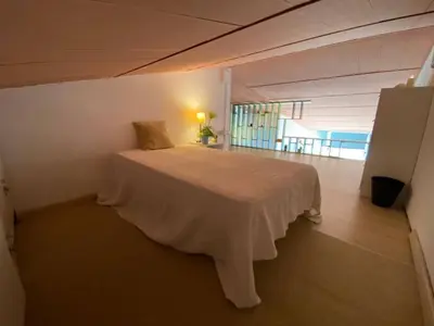 Cama o camas de una habitación en Pozo Sweet, familiar y cerca del mar