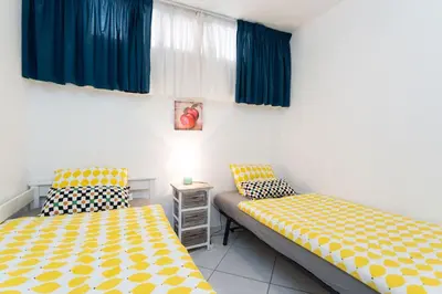Cama o camas de una habitación en Apartamento Sol Oceano