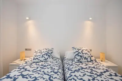 Cama o camas de una habitación en Golden Terrace - Melenara Beach Stay